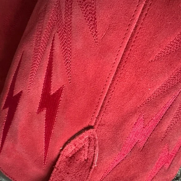 Dingo Red Heeled thunder road leather boots - Picture 5 of 8